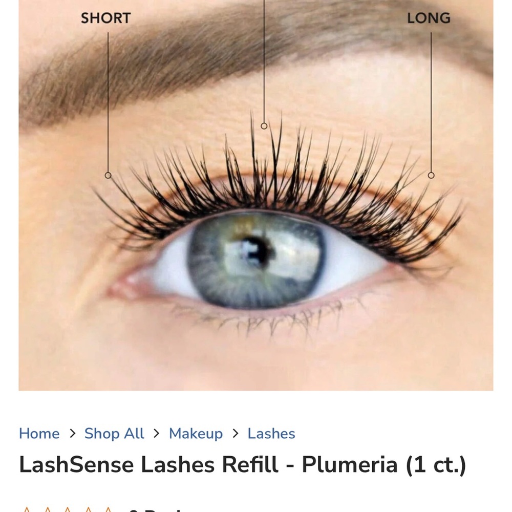 SeneGence LashSense Lashes Refill - Plumeria MEDIUM